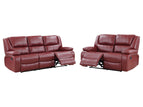 Red / 2 Pc. Sofa, Loveseat