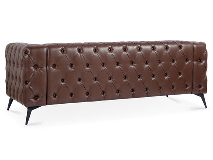 Square Arm Removable Cushion 3 Seater Sofa