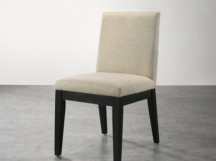 Roundhill Furniture - Rocco Contemporary Solid Wood Dining Chairs (Set of 2) - Beige