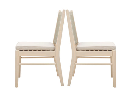Cordoba - Dining Chair (Set of 2) Comfortable Armless Chairs - Beige