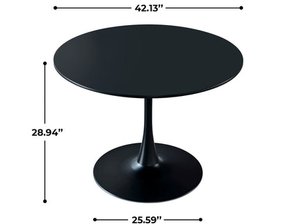 Mid-Century Tulip Dining Table With Round Top