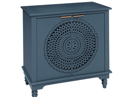 Hollow - Carved 2 Doors Accent Cabinet