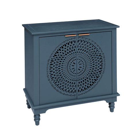 Hollow - Carved 2 Doors Accent Cabinet