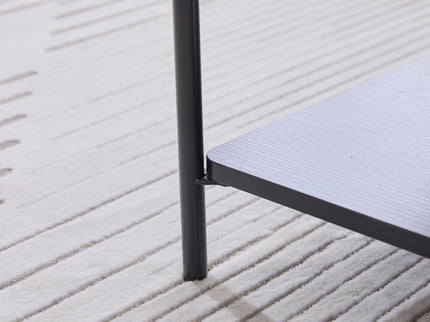 Upholstered Ottoman Coffee Table Foot Rest With Open Storage