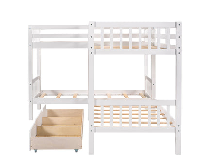 L Shaped Bunk Bed With Drawers
