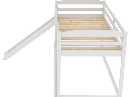 Durable Bunk Bed With Convertible Slide And Ladder
