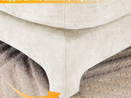 Elegant Sofa With Ergonomic Design And Lumbar Pillows