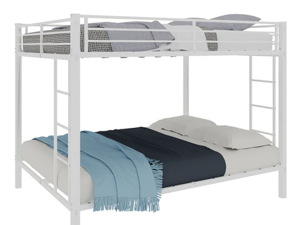 Bunk Bed For Kids, Convertible Frame With Ladders & Guardrail