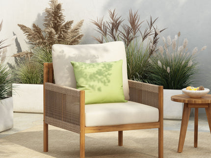 Modern Outdoor Woven Lounge Chair With Solid Wood Frame - Teak