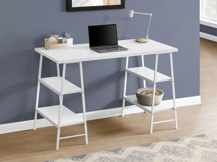 Computer Desk For Home Office, Laptop, Storage Shelves, Contemporary & Modern