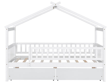 House Bed With 2 Drawers