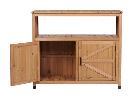 Patio Bar Table Set With Storage