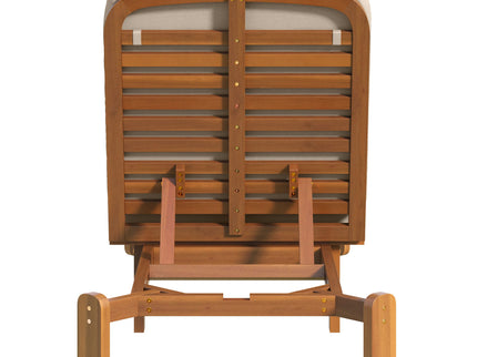 Outdoor Chaise Lounge With Adjustable Backrest