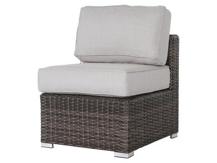 Seating Set With Cushions Handcrafted Wicker Design