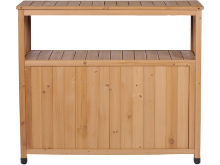 Patio Bar Table Set With Storage