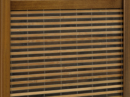 Kenabi - 4 Panel Room Divider Folding Screen - Walnut