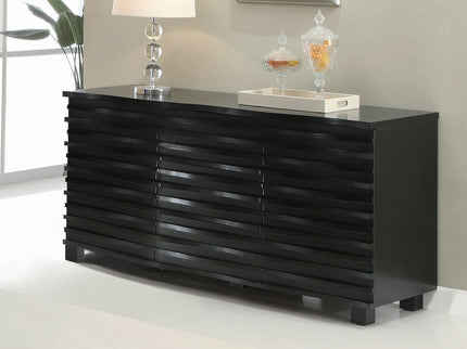 Monette - 3 Drawer Server Sideboard - Black