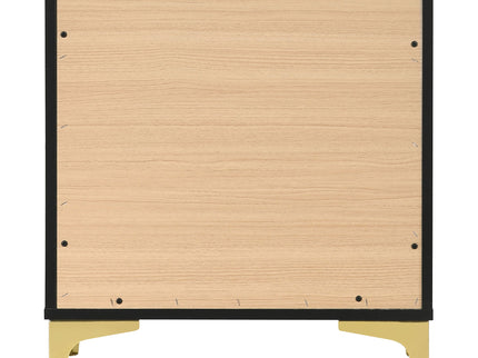 2 Drawer Rectangular Nightstand - Black