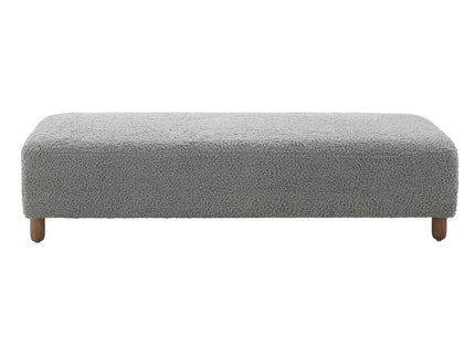 Contemporary Ottoman With Foam Cushion And Durable Upholstery