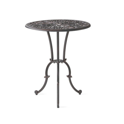 Charleston 3 Pieces Cast Bistro Set - Copper