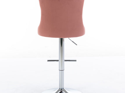 Swivel Barstools Adjusatble Seat Height From 25-33", Modern Upholstered Base Bar Stools With Backs Comfortable Tufted For Home Pub And Kitchen Island (Set of 2)
