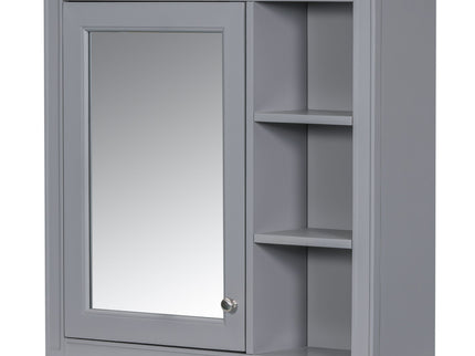 Wall Mounted Medicine Cabinet With Mirror And 3 Open Shelves