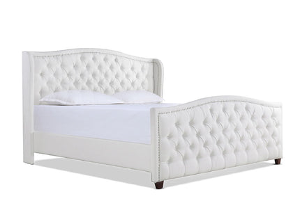 Marcella - Upholstered Shelter Headboard Bed Set