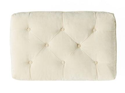 Lofton - Pillow Top Ottoman With Button Tufting - Cream