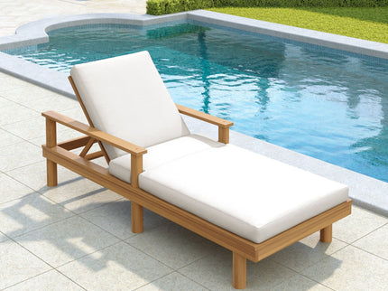 5 Position Adjustable Outdoor Chaise Lounge
