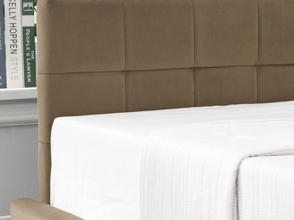 Storage Upholstered Tufted Bed Frame With Backrest And Armrests