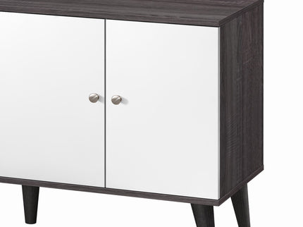 Amidon - TV Stand, With 2 Storage Shelves And 1 Cabinet