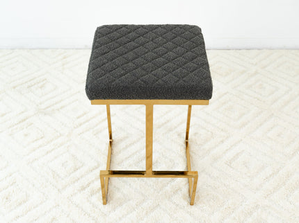 Joel - Mid Century Modern Luxury Upholstered Stool