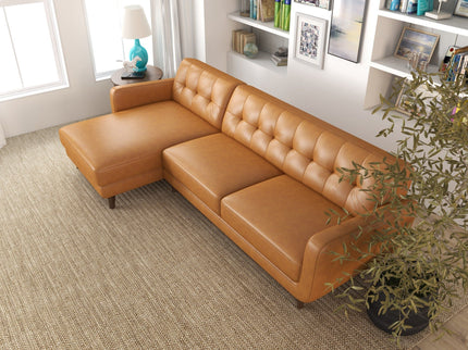 Allison - Mid-Century Modern Sectional Sofa Chaise