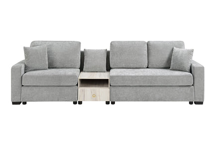 Modular Sofa Couch With Storage Armrest And Center Console