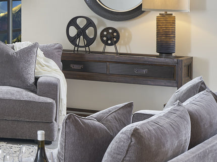 2 Drawer Sofa Table, 2 Tone - Brown