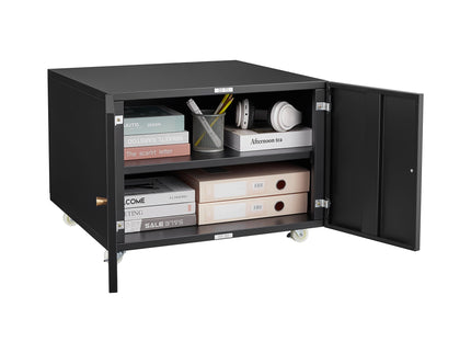 Office Furniture Copier Cabinet 2 Door Steel Copier Stand Mobile Pedestal File Printer Stand