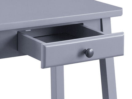Kaife - Accent Table With Display And Utility Function - Gray