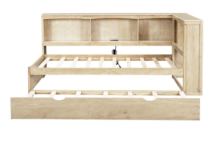 Daybed With Trundle, Storage Cabinets, USB Ports
