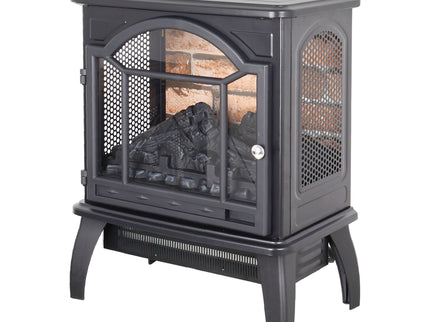 3D Flame Electric Infrared Quartz Fireplace Stove With Remote Control