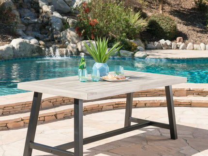 Outdoor Sandblast Finish Acacia Wood Dining Table