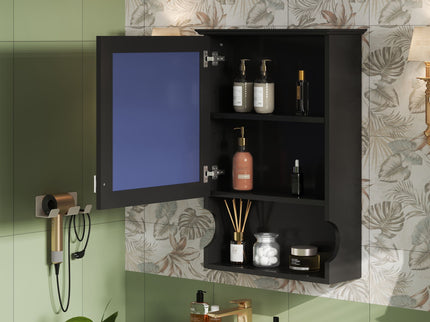 Wall Mounted Bathroom Storage Cabinet With Mirror, Soft Closing Hinges