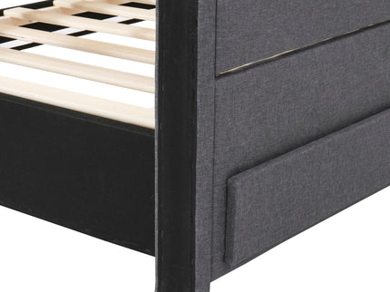 Upholstered Design Platform Bed With Trundle