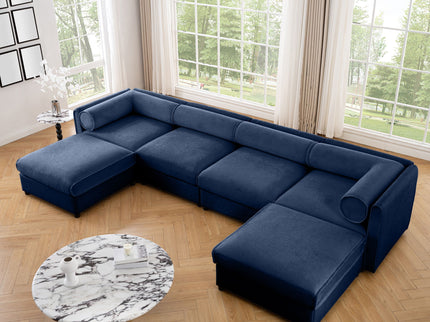 Contemporary Elegant Sofa With Storage And Ottoman