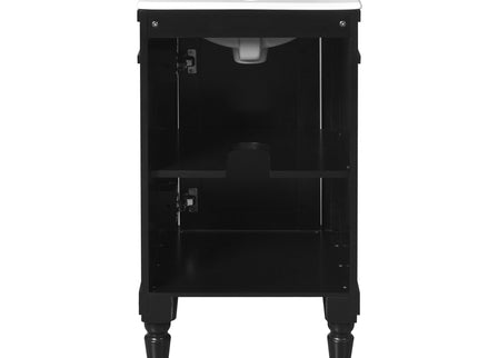 Bathroom Vanity With Sink, Storage Cabinet With Door, Drop In Sink, Compact Freestanding Design