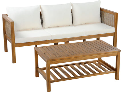 Patio Set Outdoor With Coffee Table And Cushions
