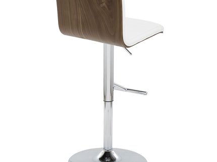 Mason - Contemporary Adjustable Barstool & Swivel With Straight T Footrest (Set of 2)