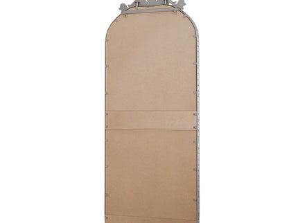 Full Body Arched Mirror With Vintage Carved Applique
