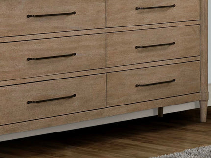 6 Drawer Dresser - Sand