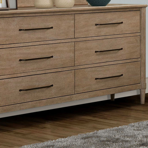 6 Drawer Dresser - Sand