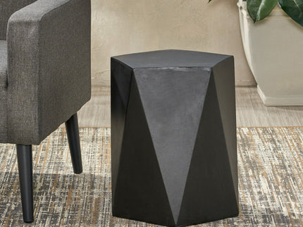 Side Table With Geometric Design